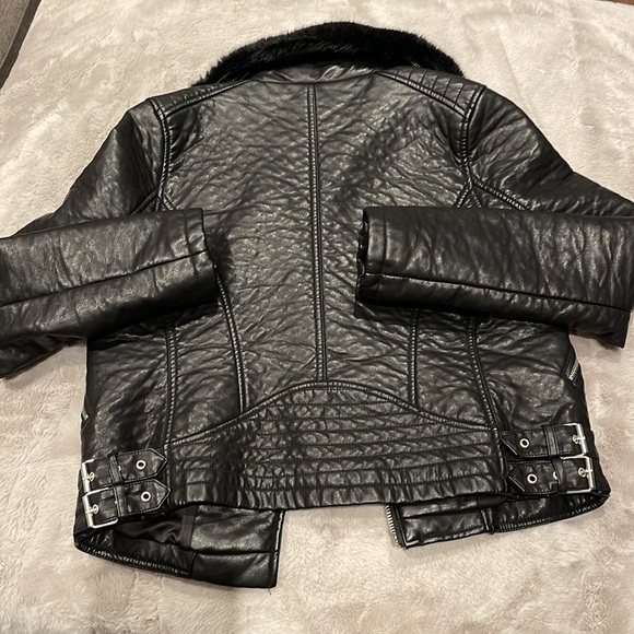 DEX pleather winter bomber coat - Picture 5 of 5